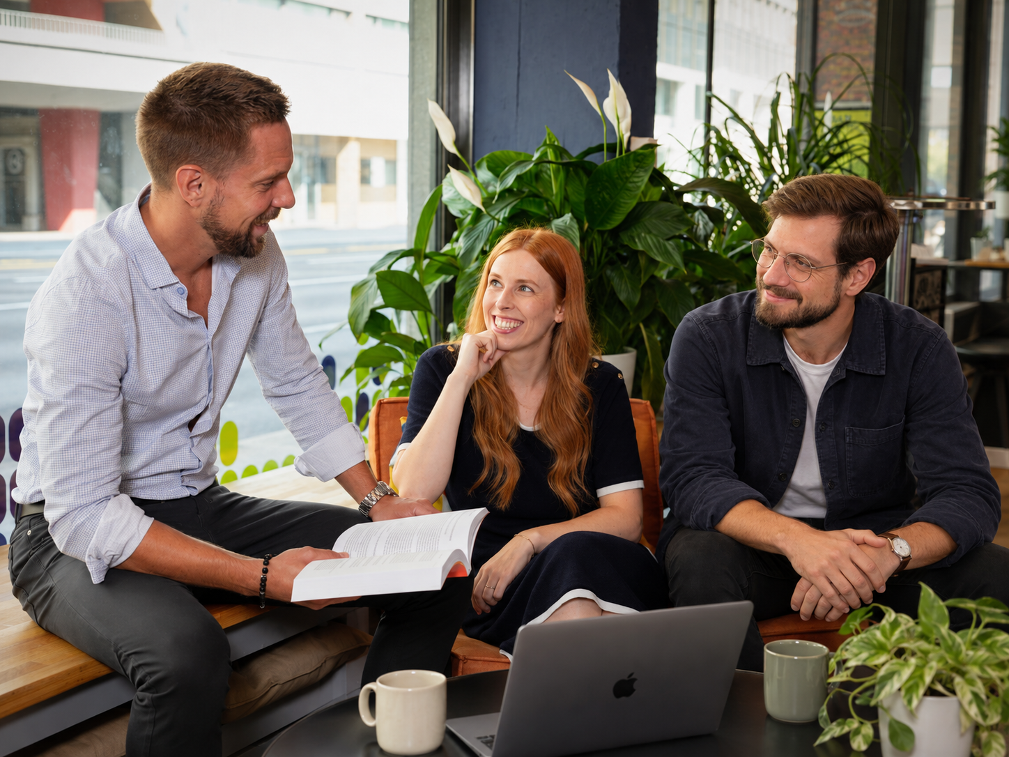 Das Kernteam von younite im Gespräch